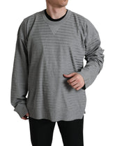 Dolce & Gabbana Gray Crewneck Pullover Silk Top Sweater -   -  Dolce & Gabbana.